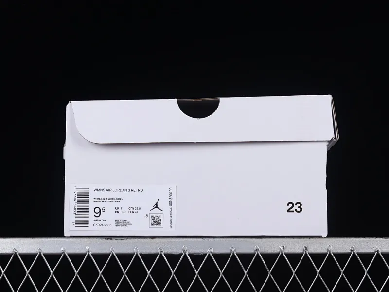 All categories Air Jordan Jordan series basketball shoes Air Jordan 3 Air Jordan 3 Retro "Lucky Green" AJ3 Joe 3 white green cement CK9246-136